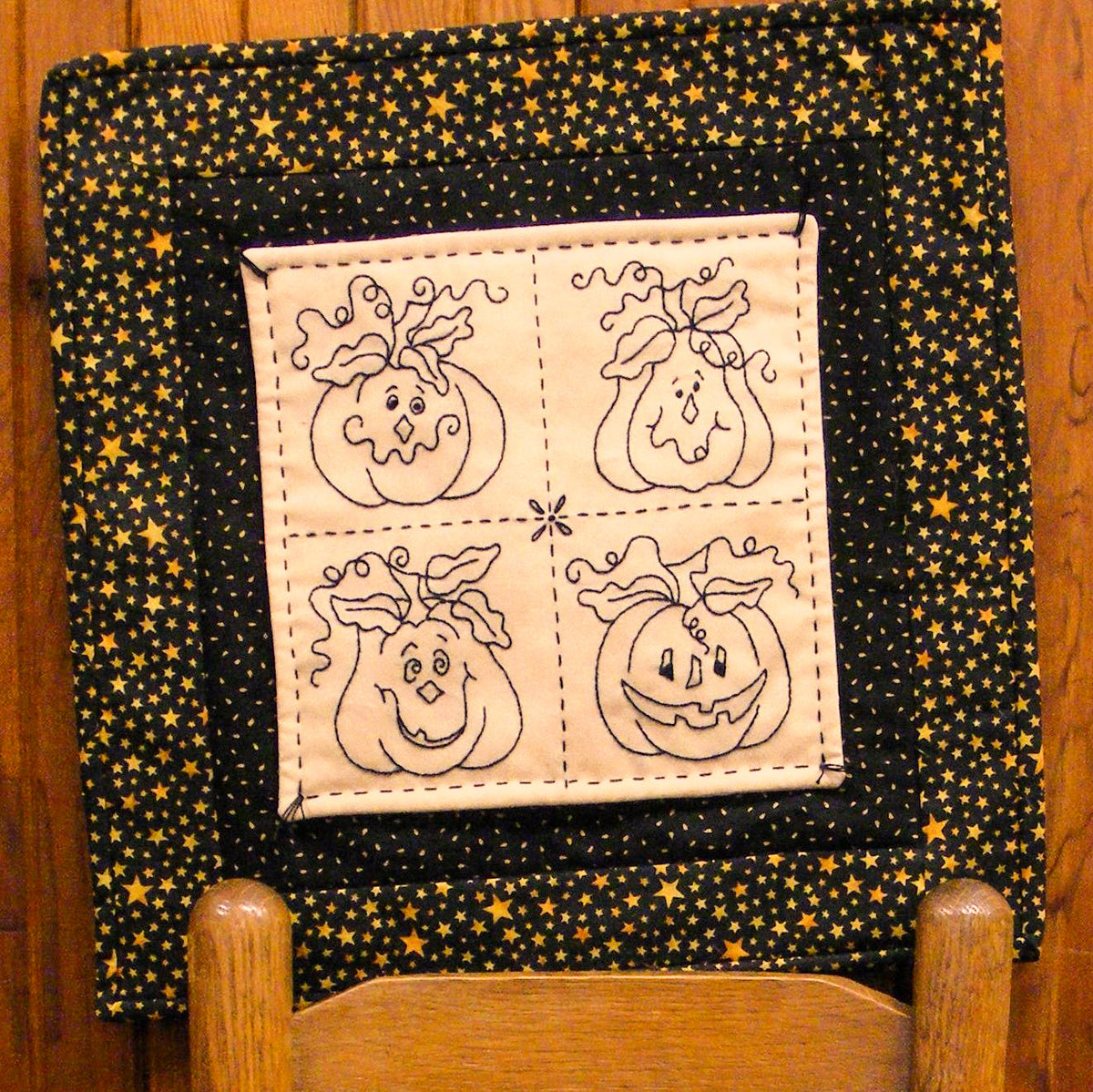 Trick or Treat Pumpkins - Hand Embroidery Pattern - Shipped