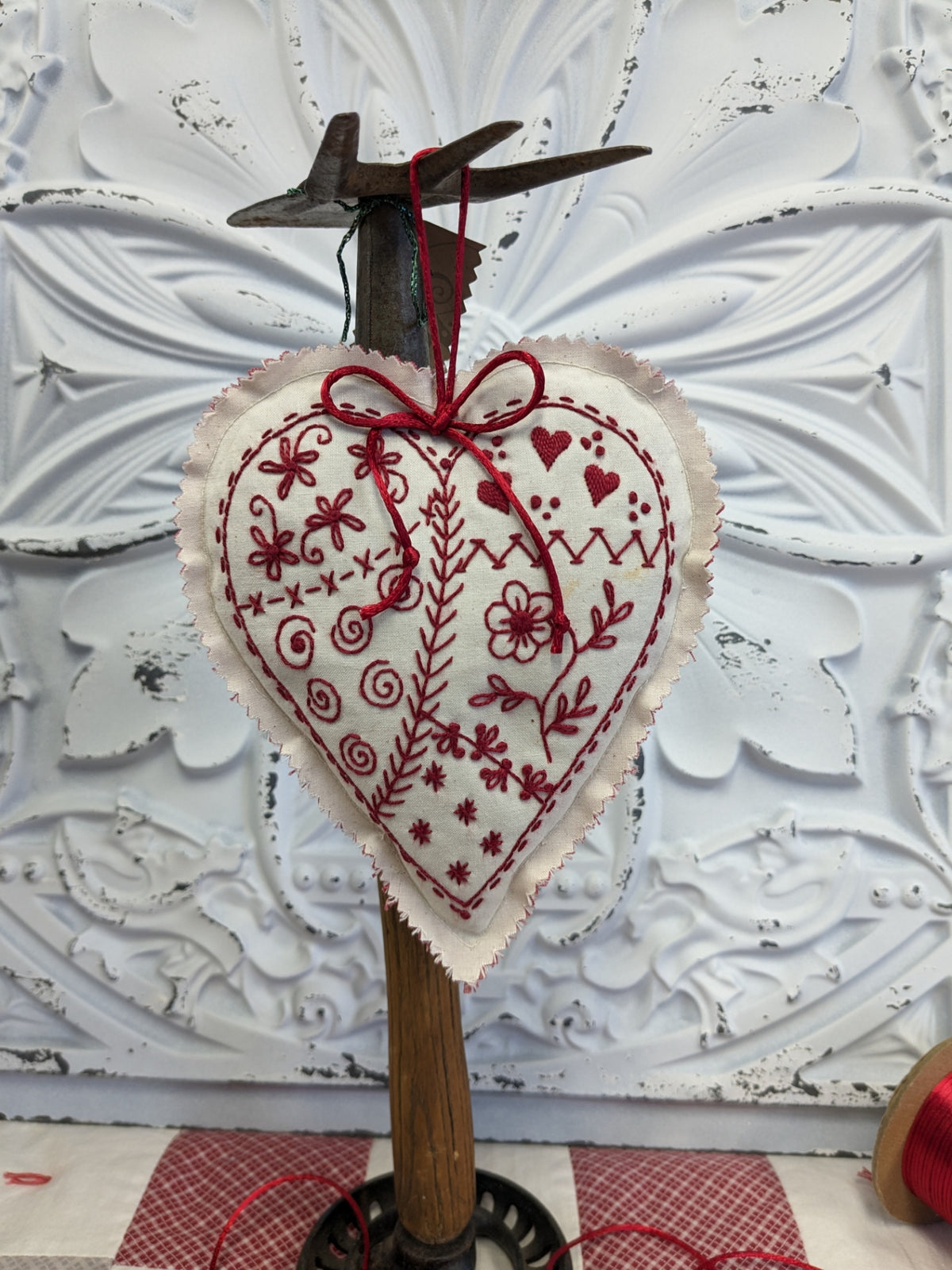 Sachet Heart - Hand Embroidery Pattern - Download