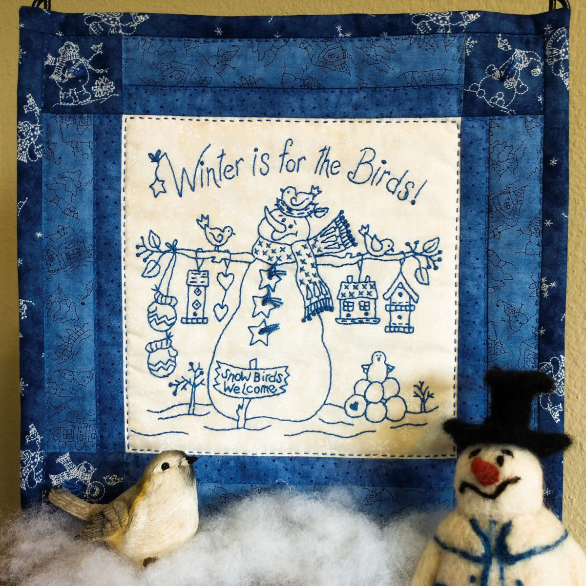 Winter is for the Birds - Machine Embroidery Pattern - Download