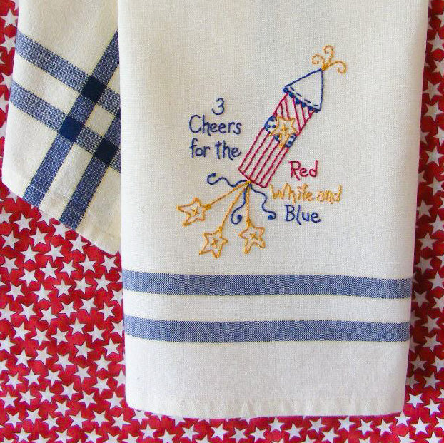 Summer Fireworks - Hand Embroidery Pattern - Download