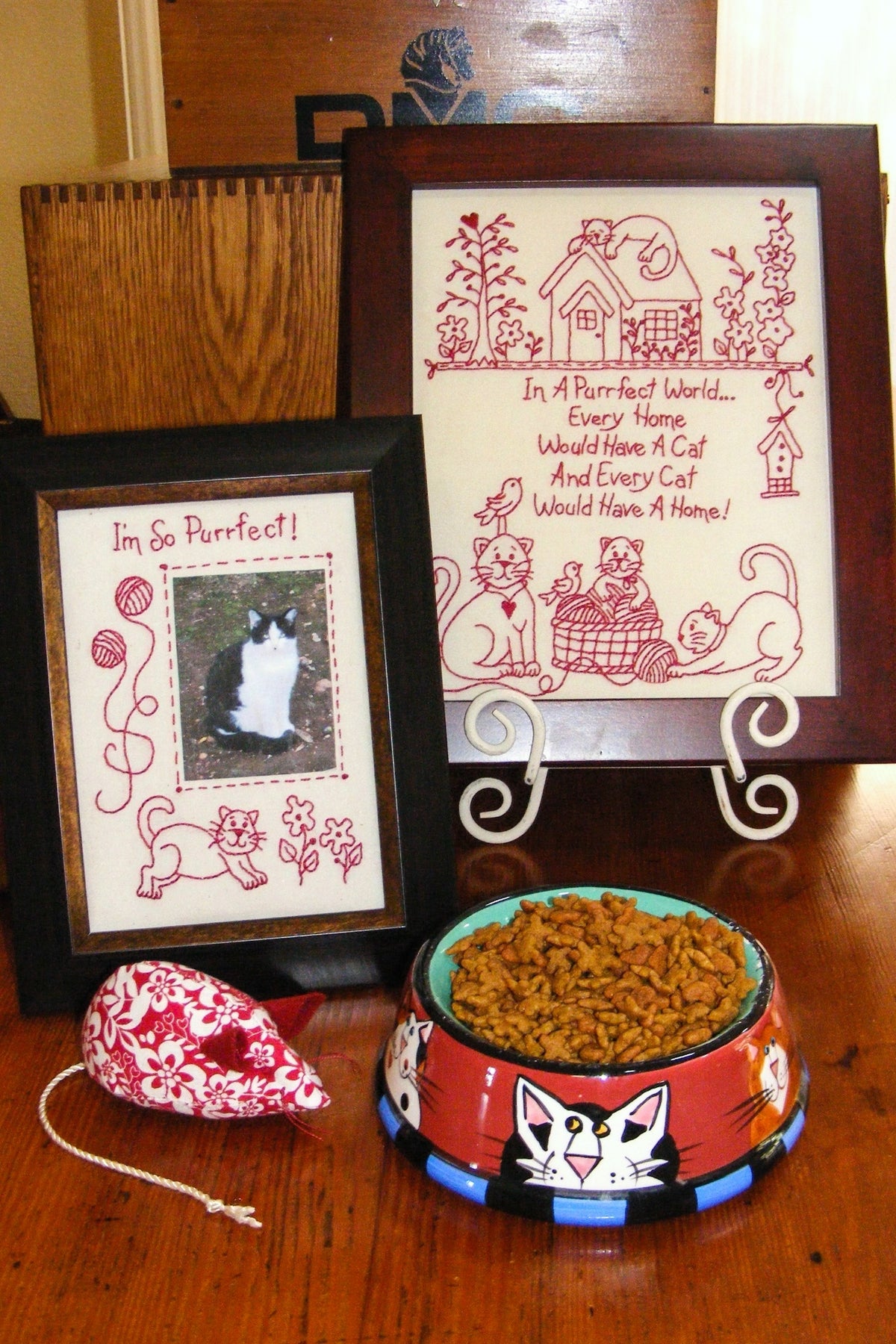 Cat's Purrfect World - Hand Embroidery Pattern - Shipped