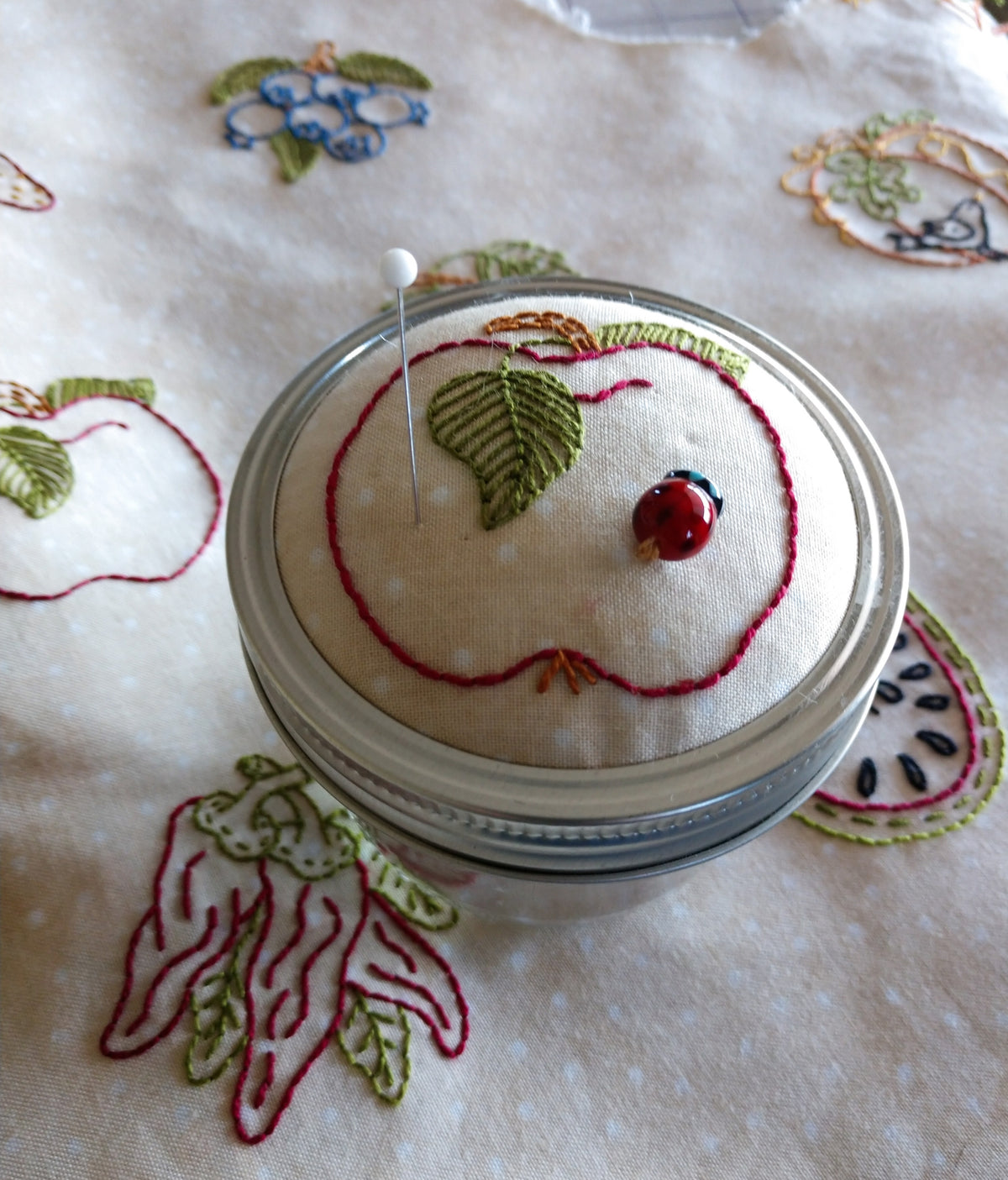 Garden Bounty Mini Quilt - Machine Embroidery Pattern - Download