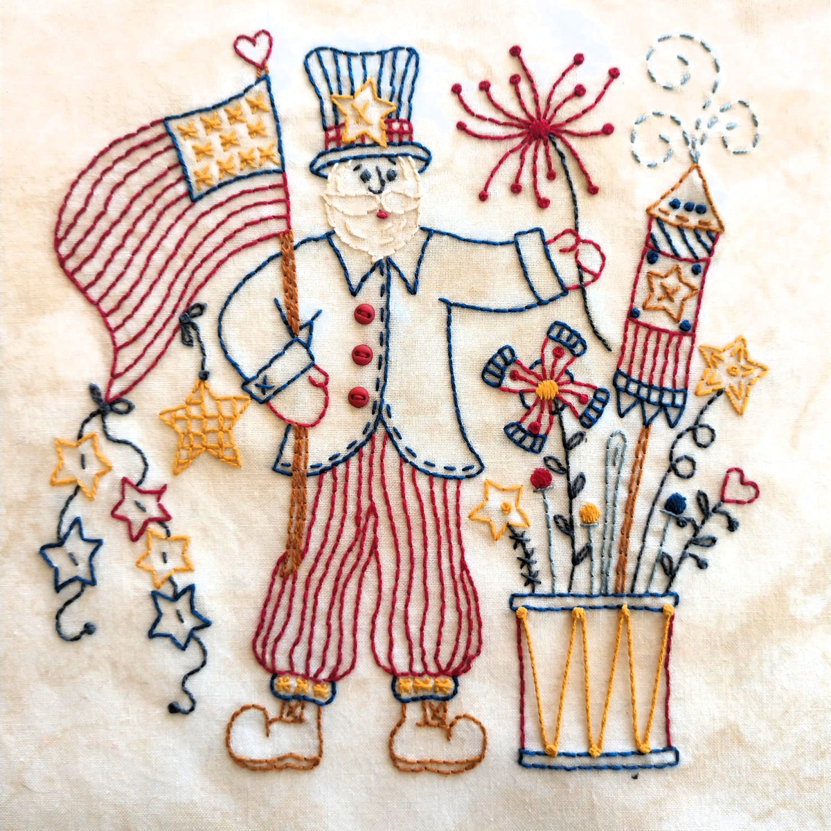 Uncle Sam - Machine Embroidery Pattern - Download