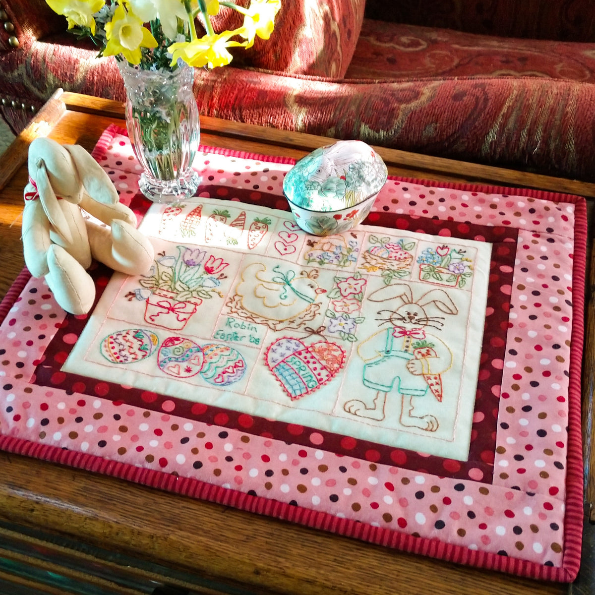 Easter Sampler - Hand Embroidery Pattern - Shipped