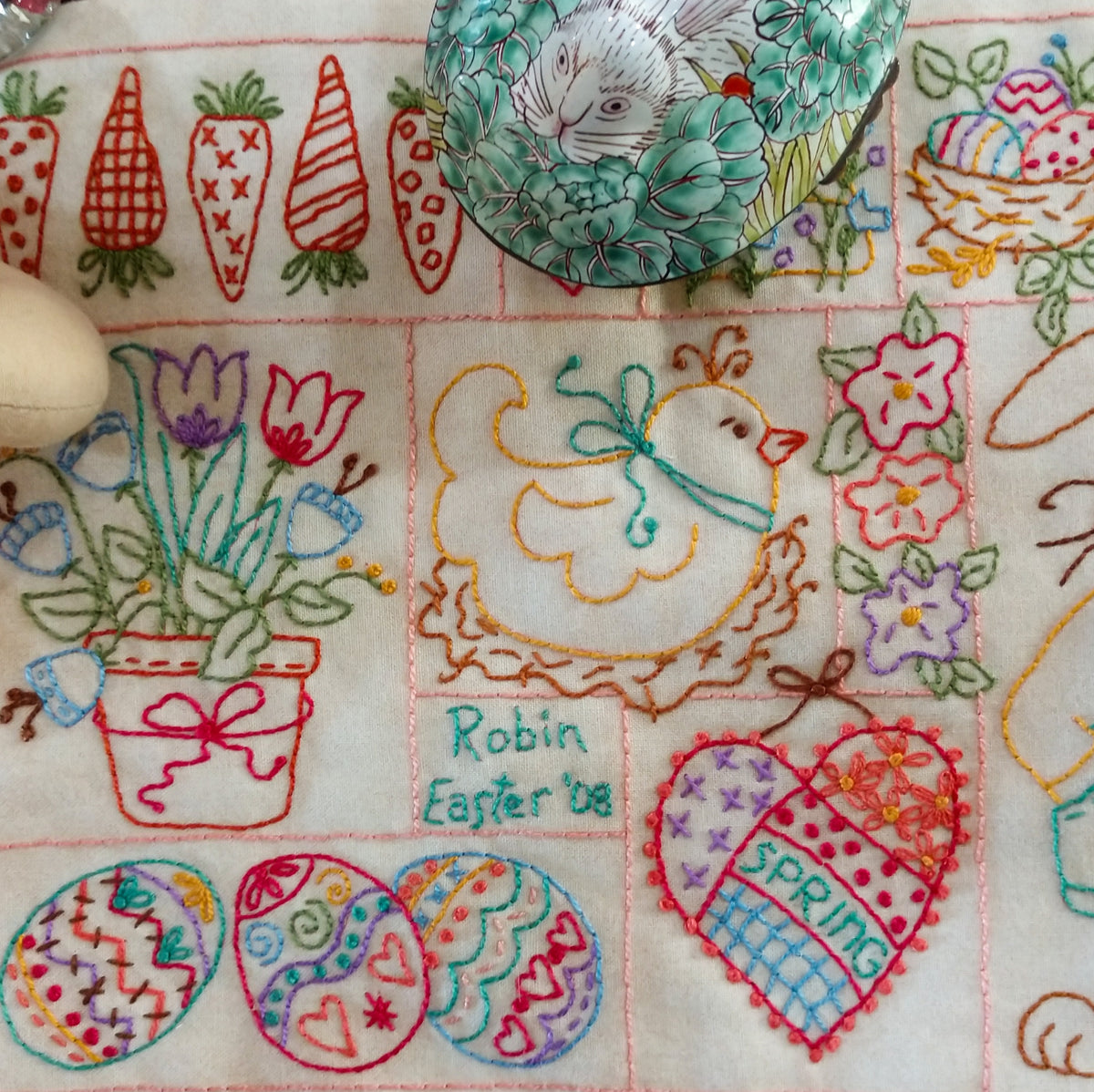 Easter Sampler - Hand Embroidery Pattern - Shipped