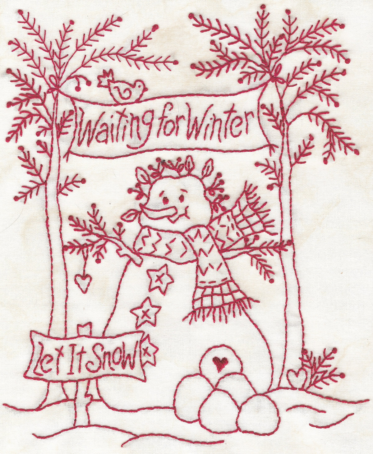 Welcome Winter - Machine Embroidery Pattern - Shipped
