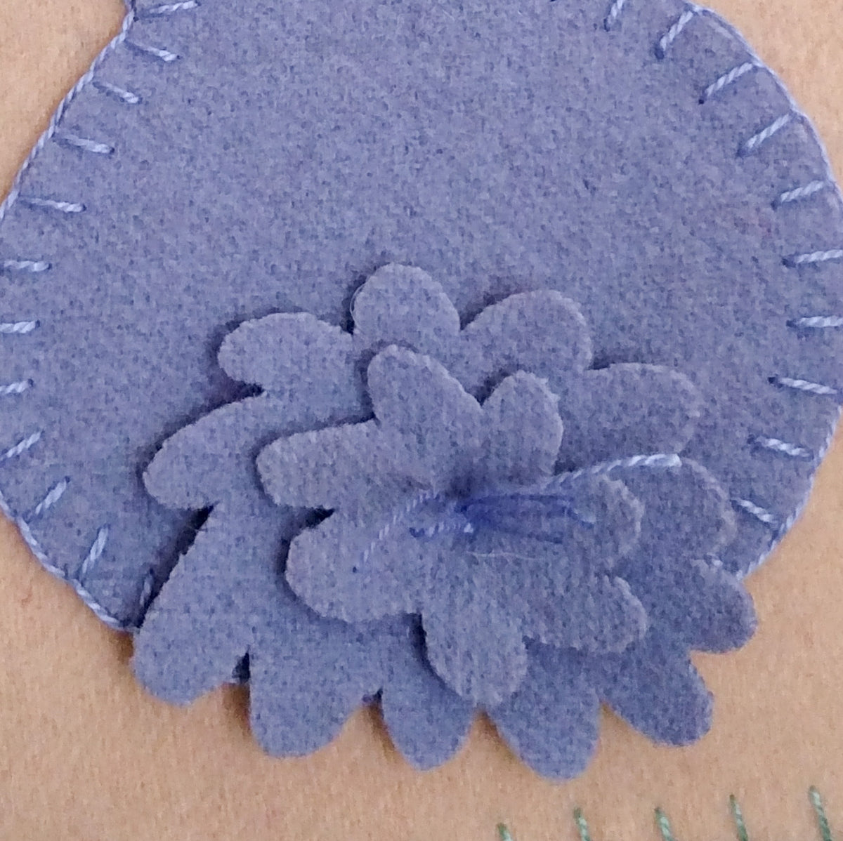 Bunny Tails - Wool Applique Pattern - Shipped