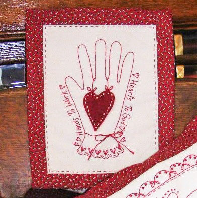 A Heart for an Old Friend - Hand Embroidery Pattern - Shipped