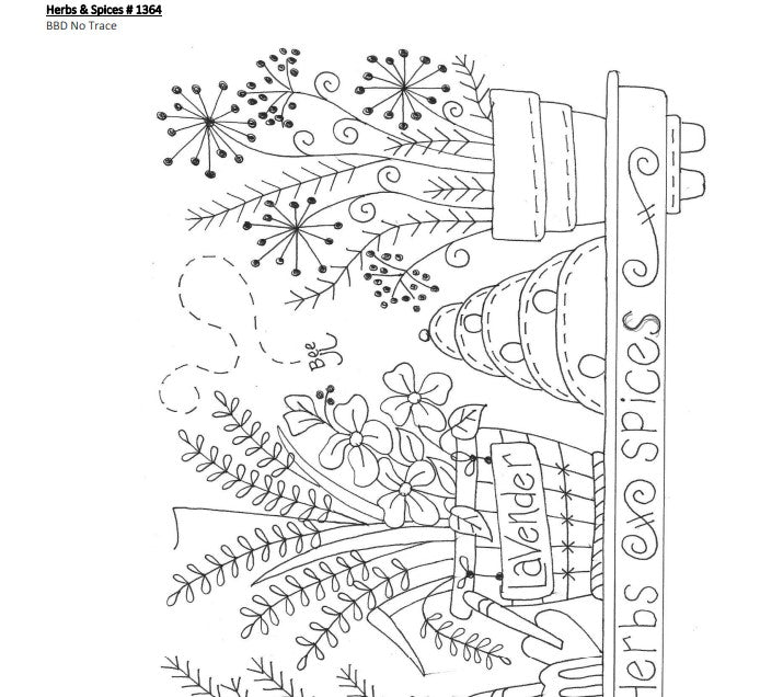 Herbs & Spices Hand Embroidery Complete Kit