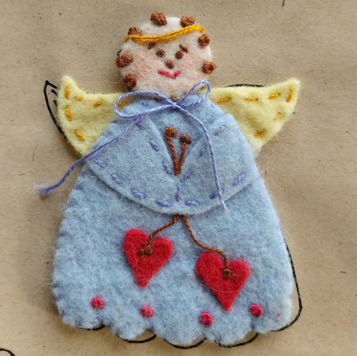Everyday Angels - Wool Applique Pattern - Shipped
