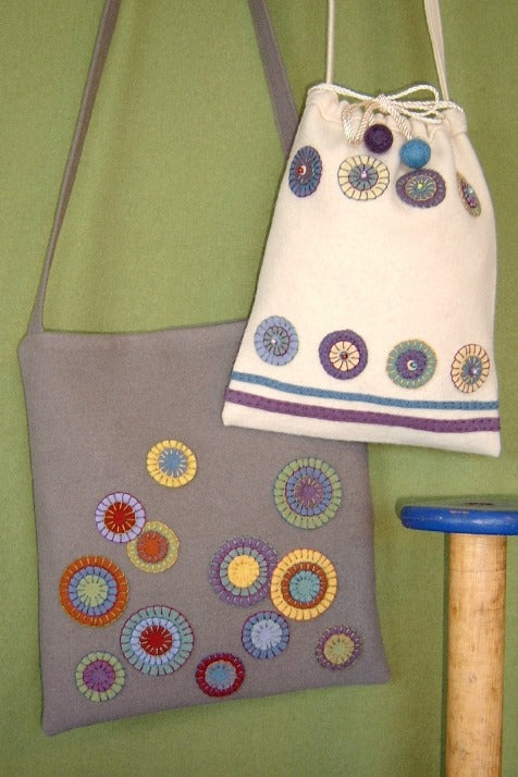 Penny Purse Pair - Wool Applique - Shipped