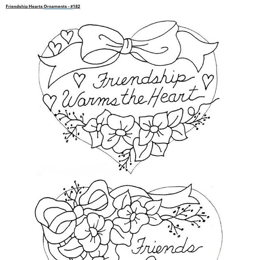 Friendship Hearts Stitchery - BBD No-Trace