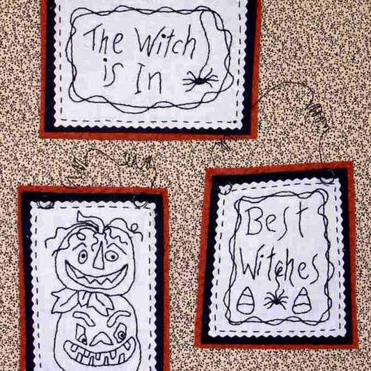 The Witch Is In - Hand Embroidery Pattern - Shipped