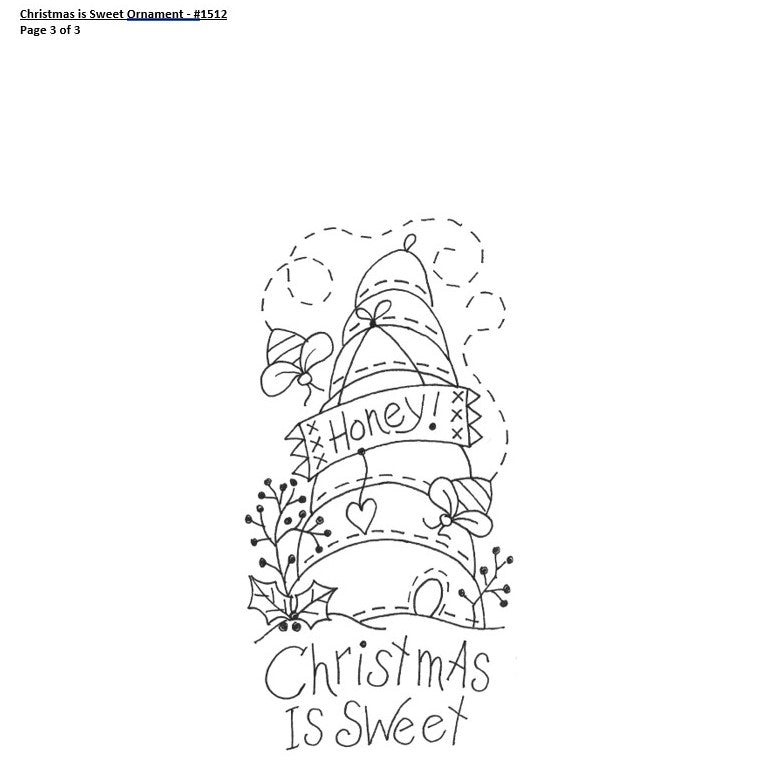 Christmas is Sweet Ornament - BBD No-Trace