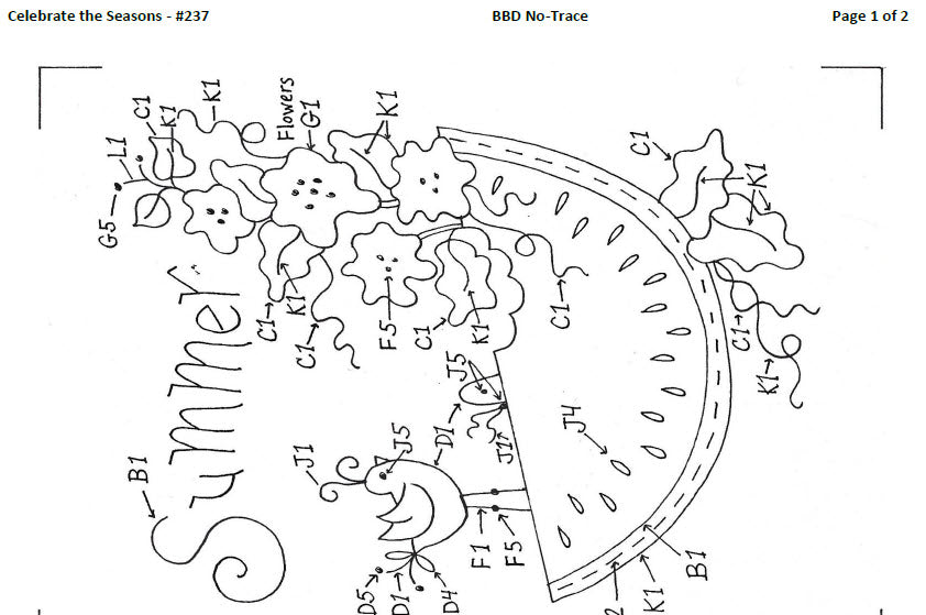 Celebrate the Seasons - Hand Embroidery Pattern - Shipped
