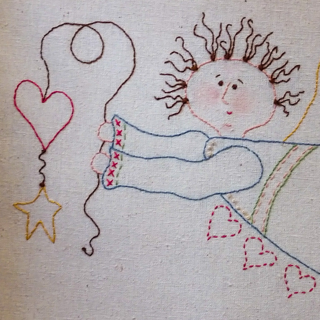 Anika's Angel - Hand Embroidery Pattern - Shipped