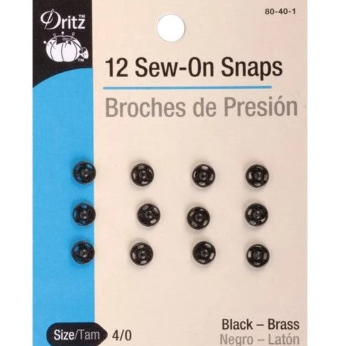12 Sew-On Snaps