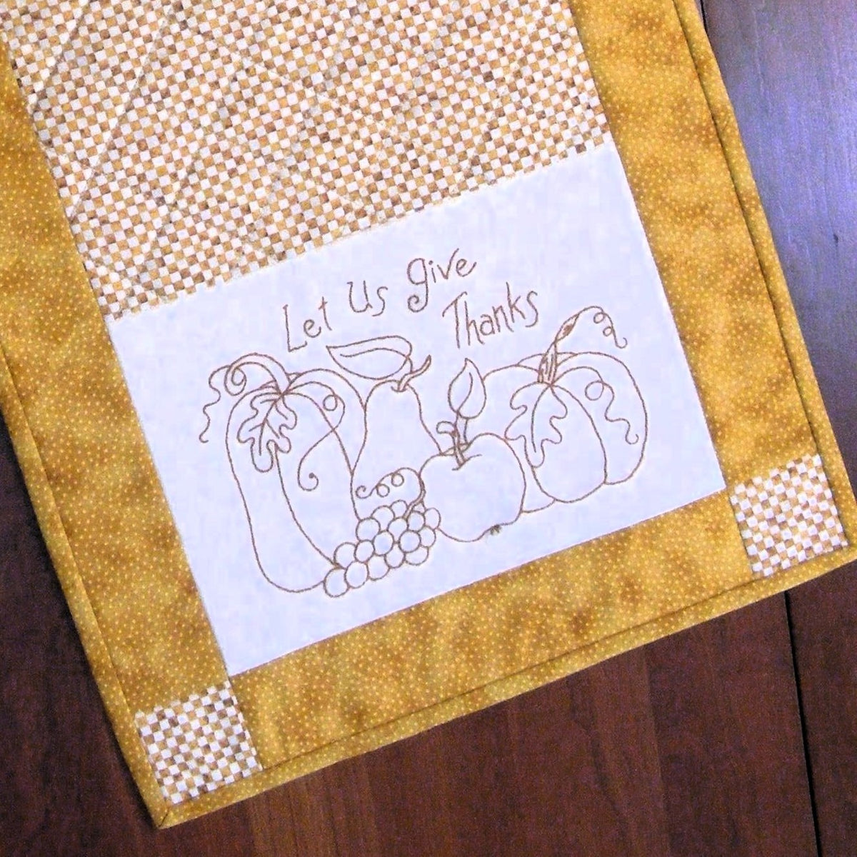 Halloween & Thanksgiving Table Runner - Hand Embroidery Pattern - Download
