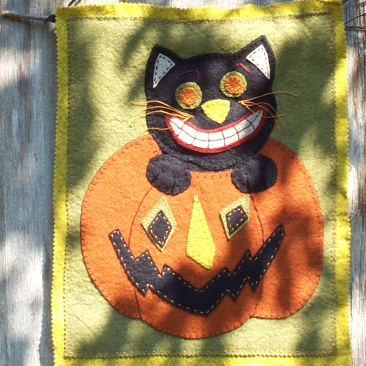 Pepper in the Pumpkin - Wool Applique Pattern - Download