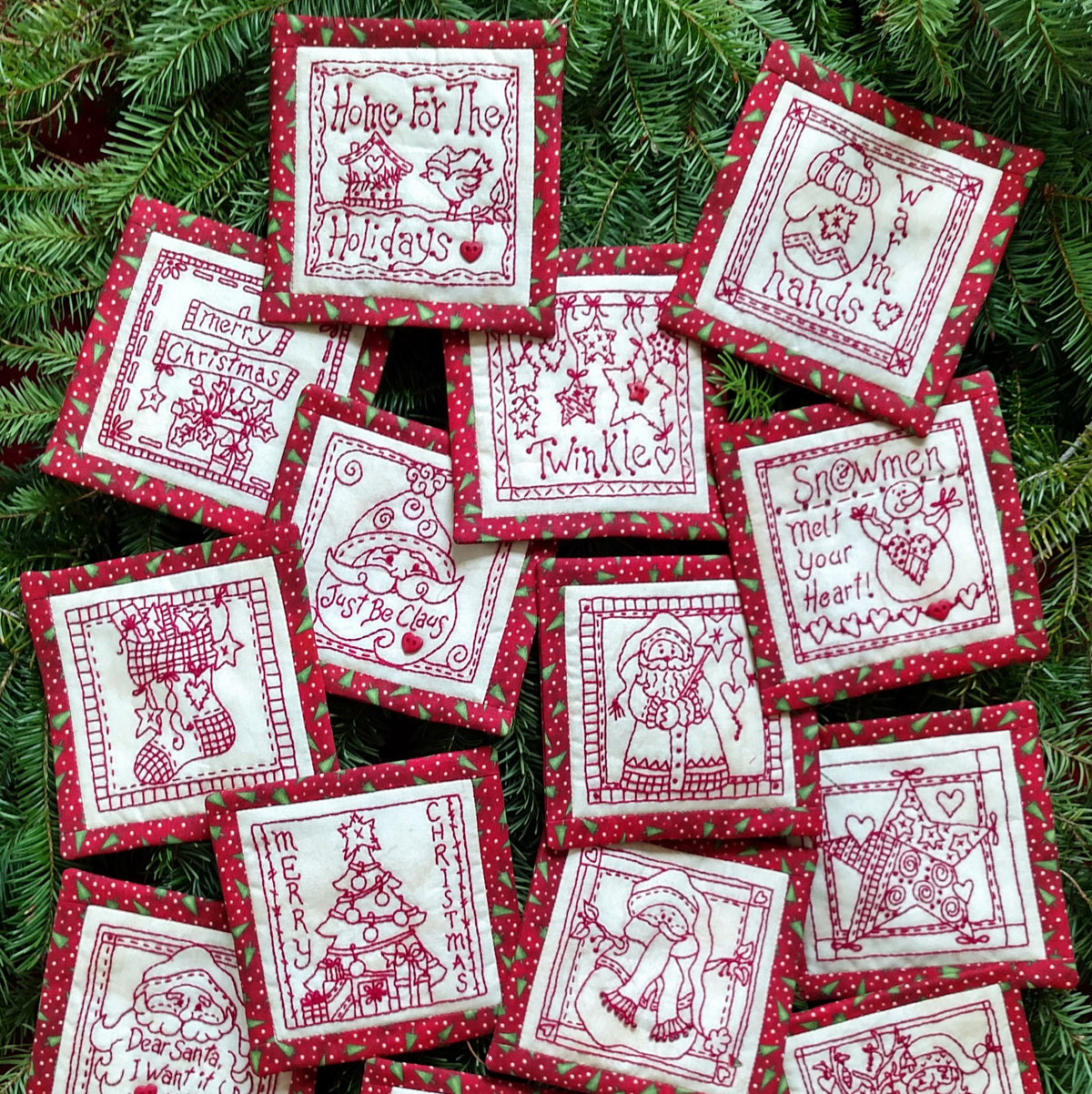 Classic Red & White Ornaments - BBD No-Trace