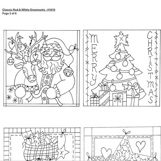 Classic Red & White Ornaments - BBD No-Trace