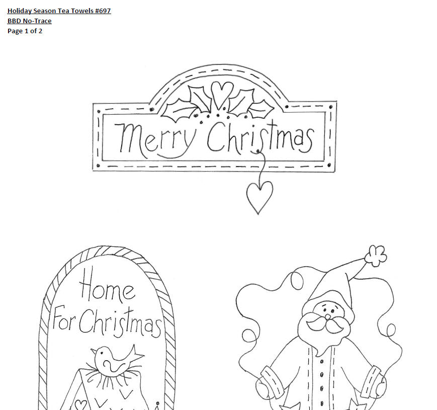 Holiday Season Tea Towels - BBD No-Trace