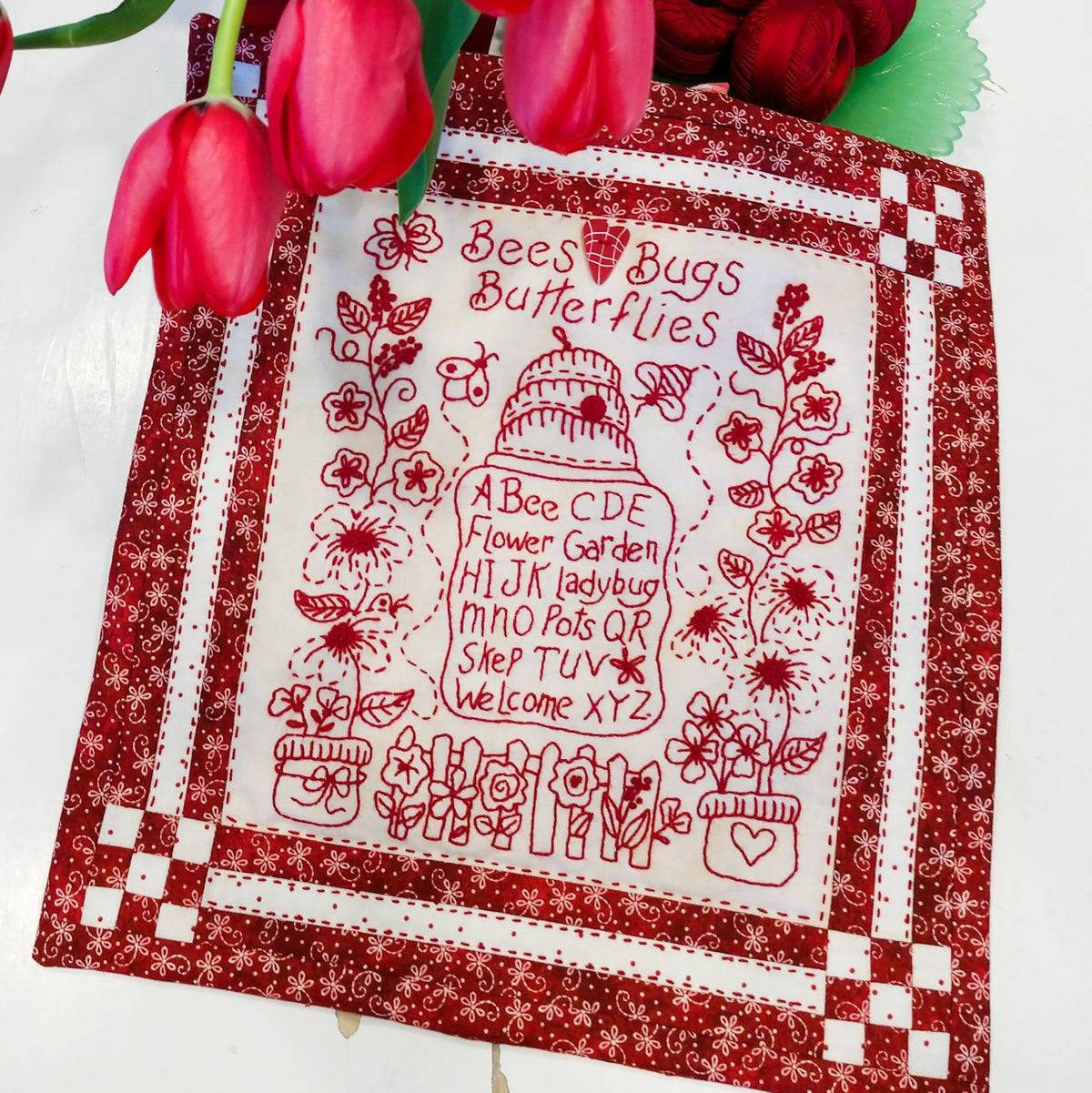 Bees, Bugs & Butterflies - Hand Embroidery Pattern - Download