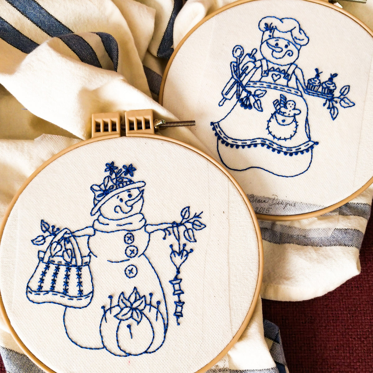Snow Ladies Tea Towels - BBD No-Trace