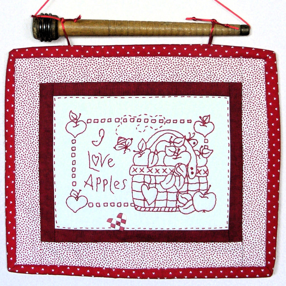 I Love Apples - Hand Embroidery Pattern - Download