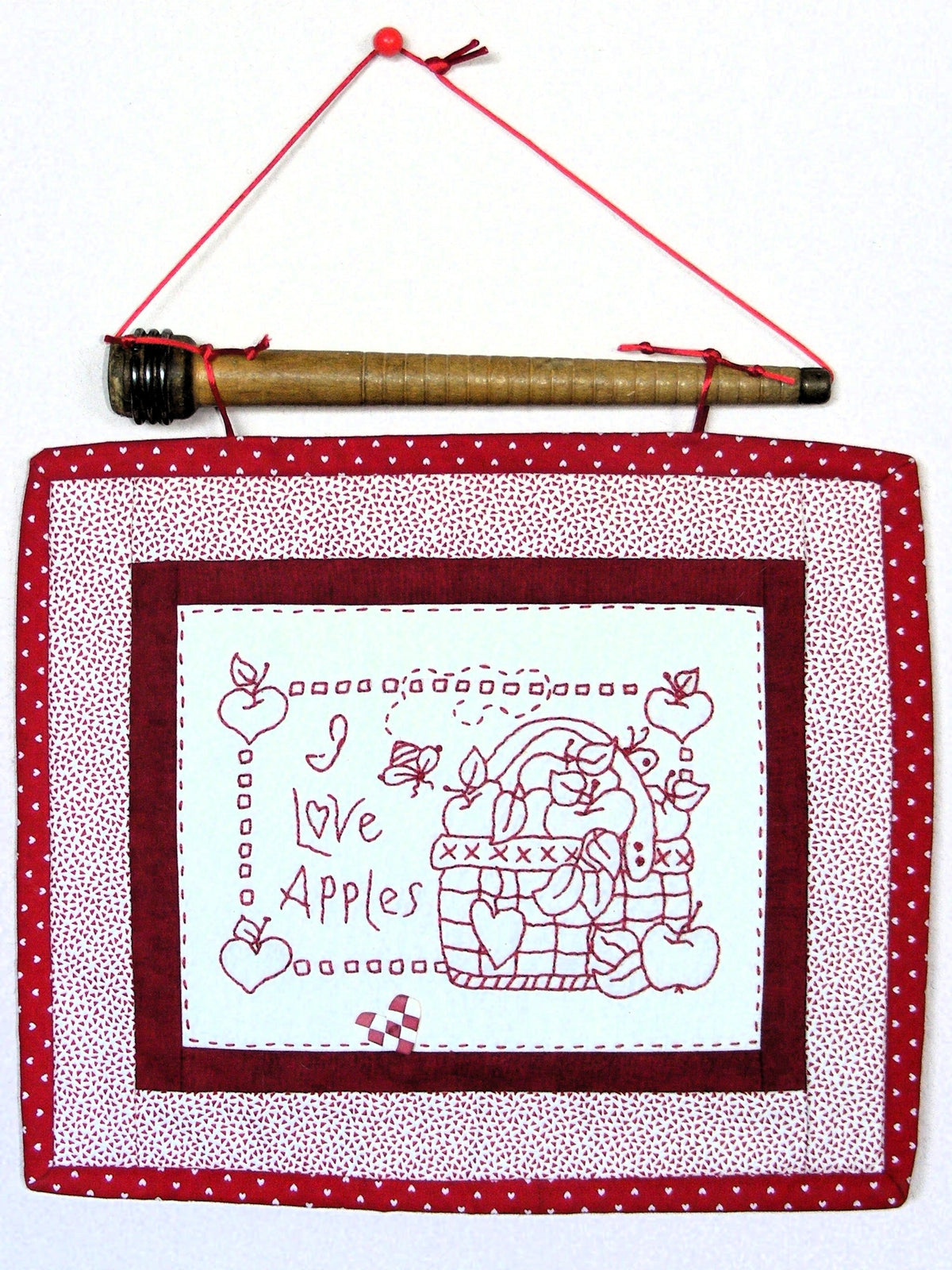 I Love Apples - Hand Embroidery Pattern - Download