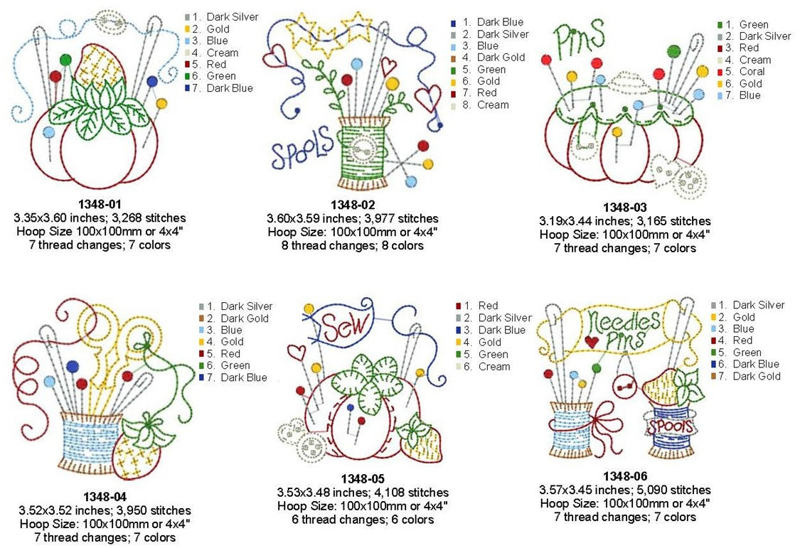 Stitcher's Festive Bowl Fillers & Quilt - Machine Embroidery Pattern - Download