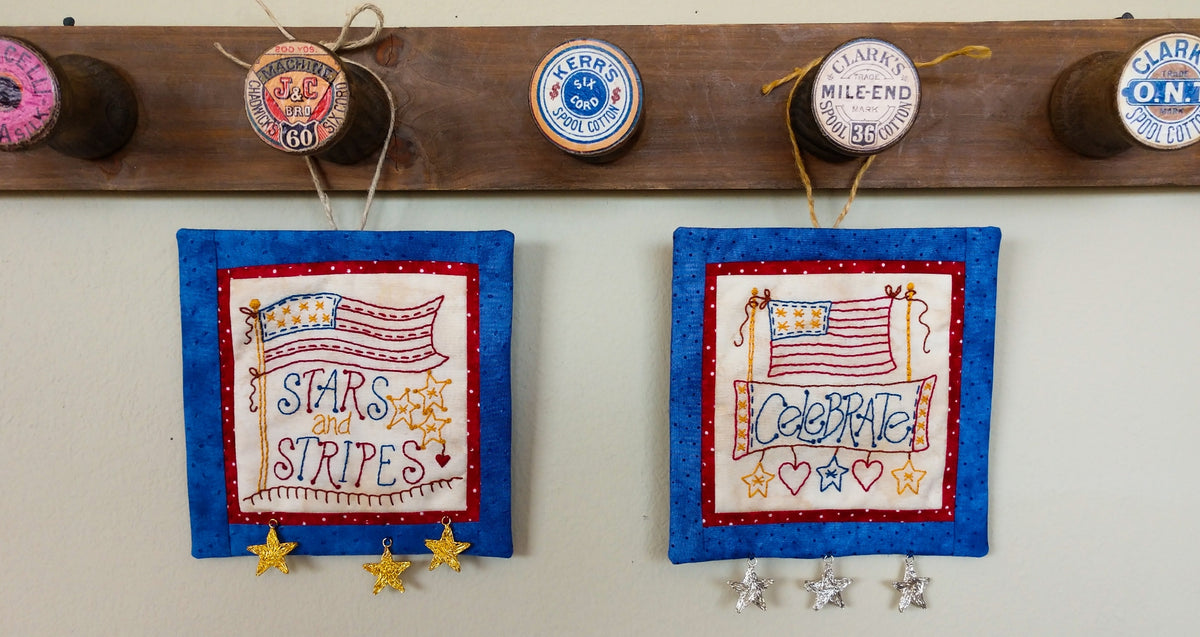 Stars and Stripes - Hand Embroidery Pattern - Download
