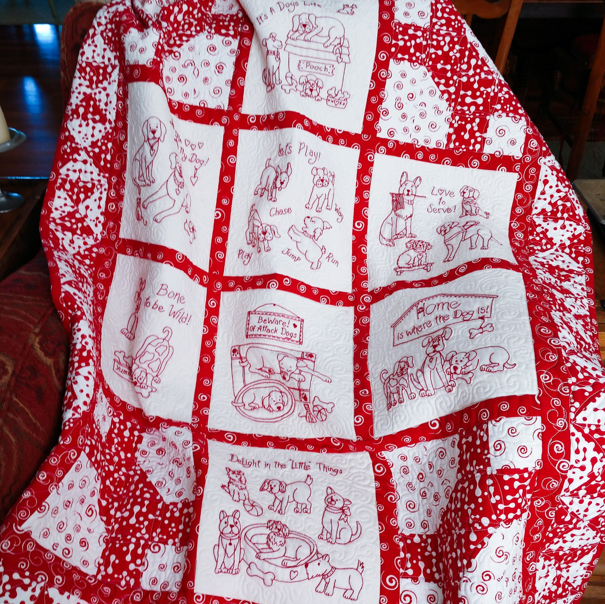 It's a Dog's Life Quilt - BBD No-Trace