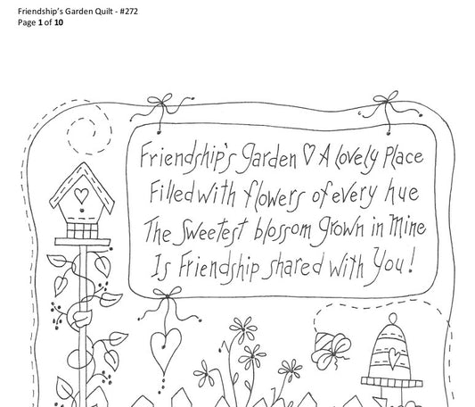 Friendship's Garden Quilt - BBD No-Trace
