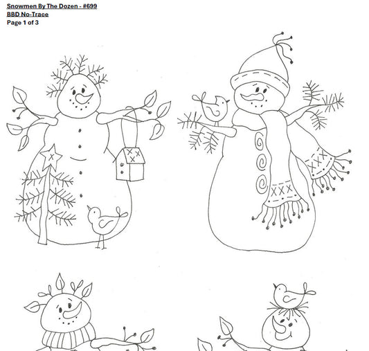 Snowmen by the Dozen - BBD No-Trace