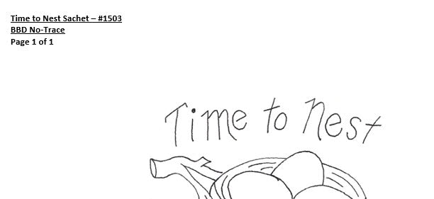 Time to Nest - Hand Embroidery Pattern - Download
