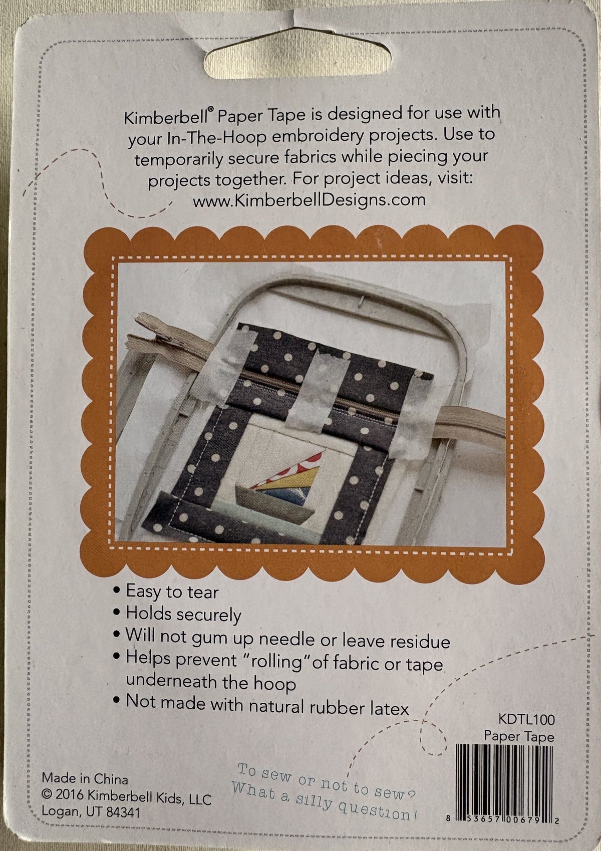 Machine Embroidery Paper Tape