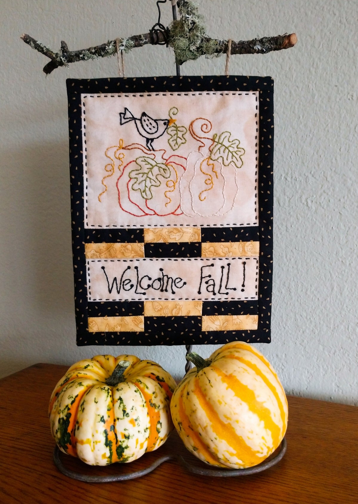 Welcome Fall - Hand Embroidery Pattern - Download