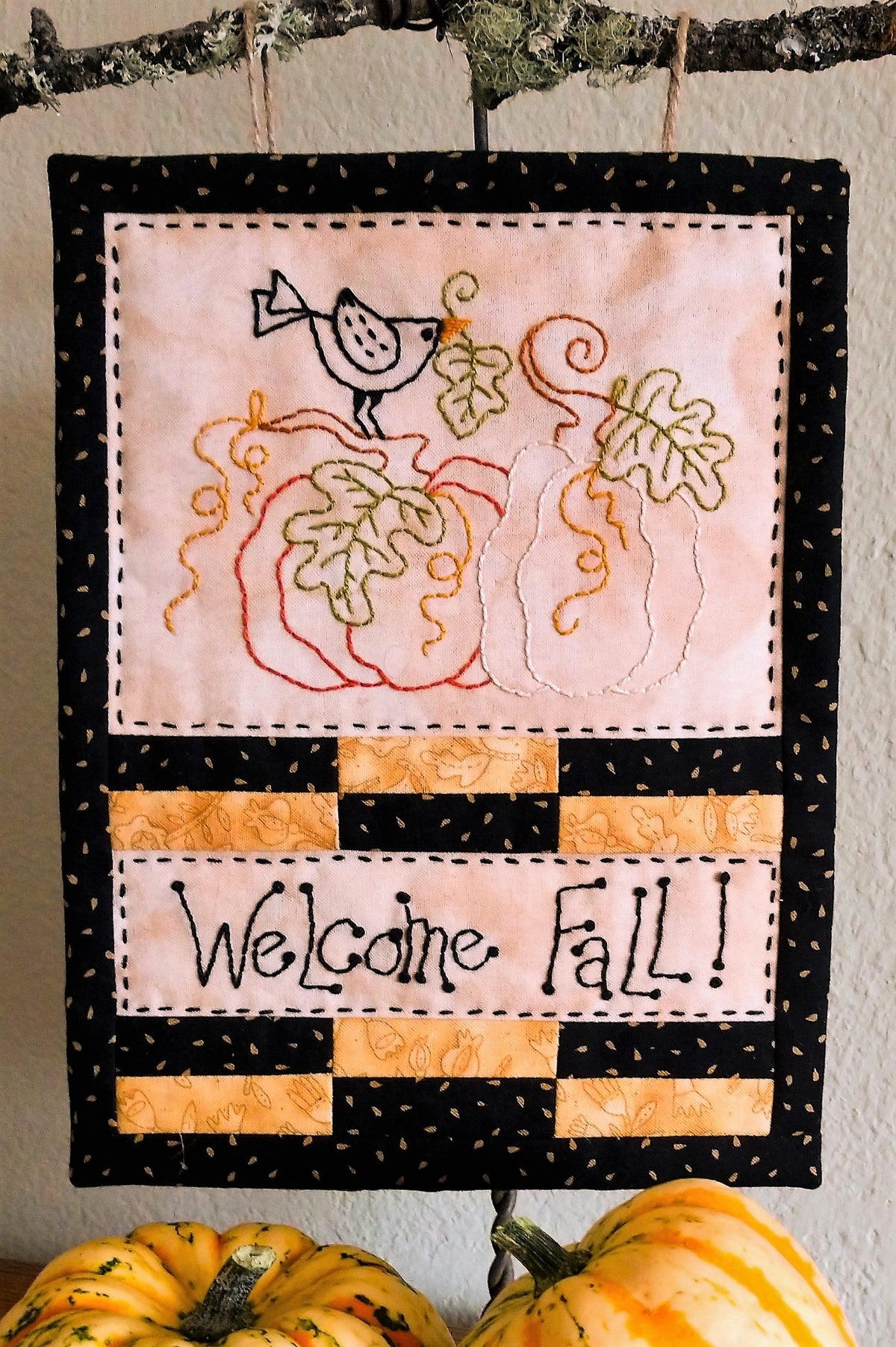 Welcome Fall - Hand Embroidery Pattern - Download
