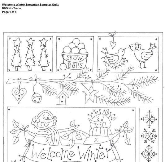 Welcome Winter Quilt - BBD No-Trace