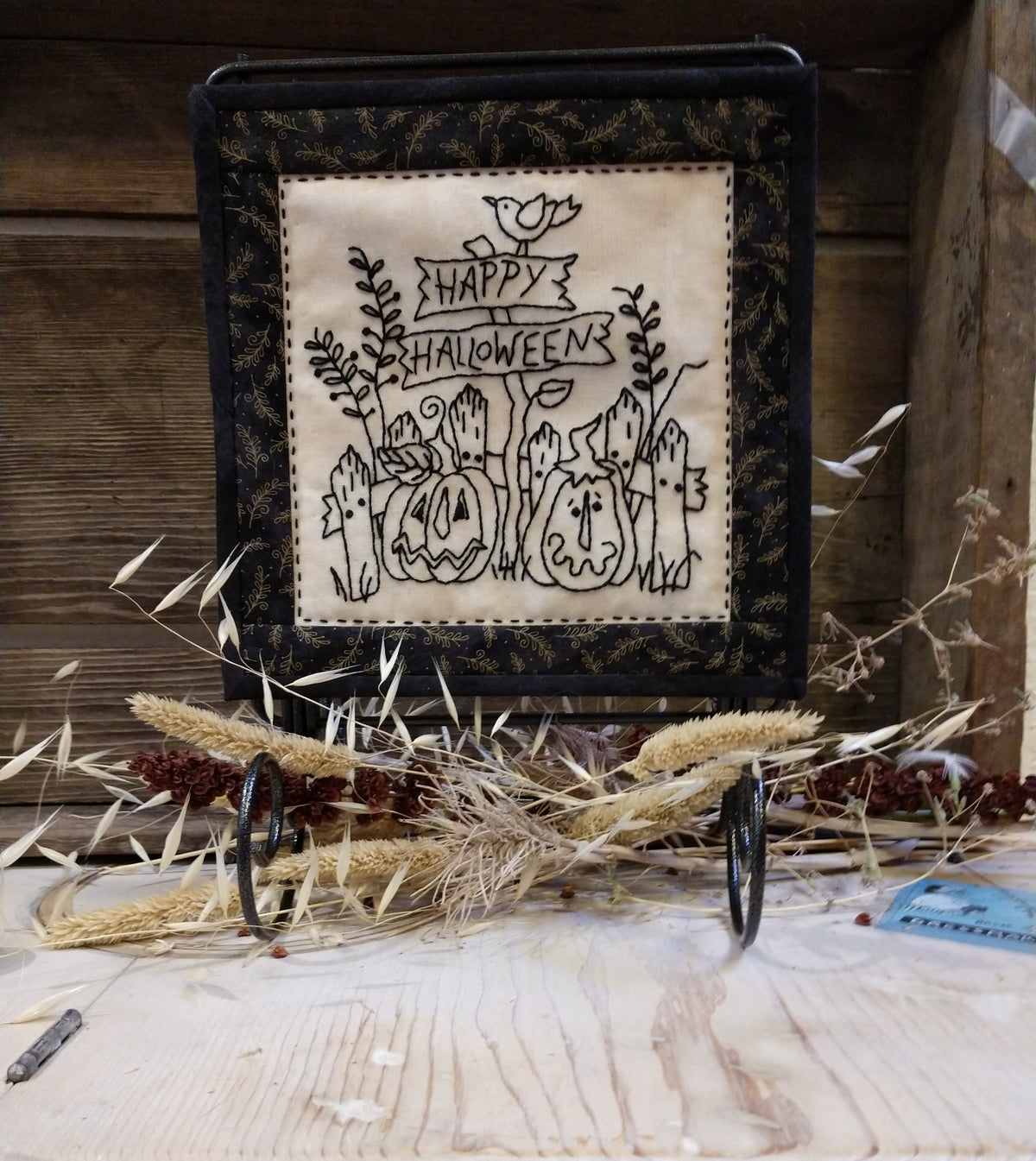 Country Happy Halloween - Hand Embroidery Pattern - Download