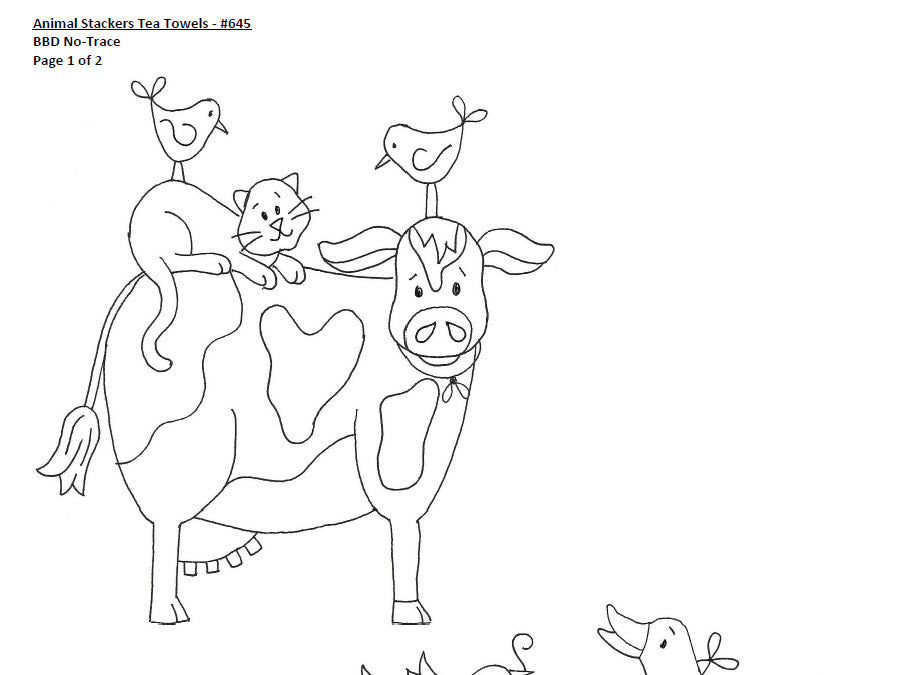Animal Stackers - Hand Embroidery Pattern - Shipped