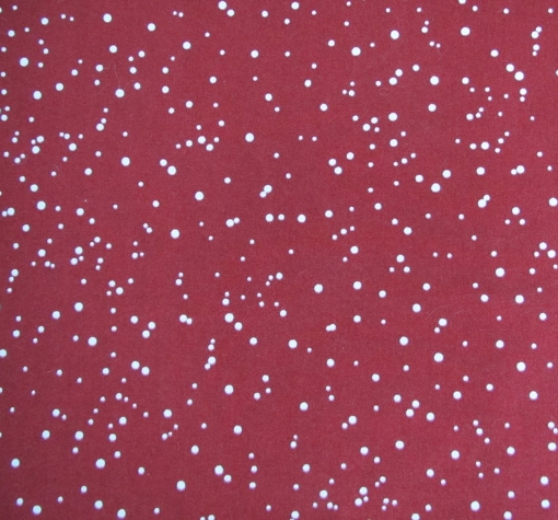 Picture of Scattered Dots Red Cotton - 1 Yard