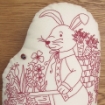 Picture of Bunny Rabbit Door Stop - Hand Embroidery Pattern - Shipped