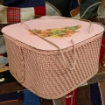 Picture of Pink Princess Square Sewing Basket