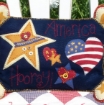 America Hooray Wool Applique Pillow Pattern