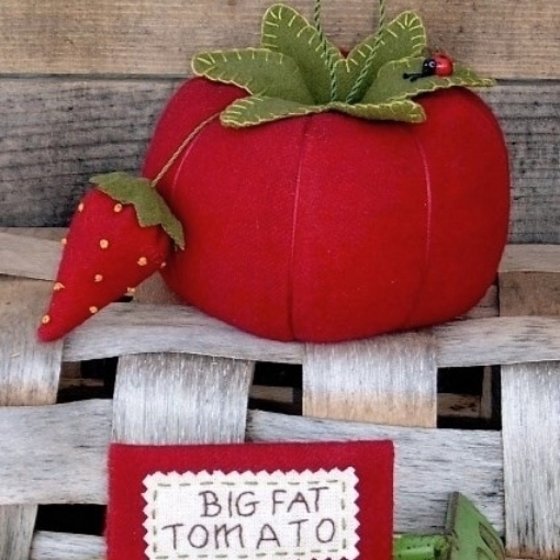BIG FAT Tomato Wool Applique Pattern