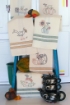 Picture of Harvest Tea Towels - Hand Embroidery Pattern - Shipped