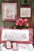 Spring Garden RedWork Hand Embroidery Pattern