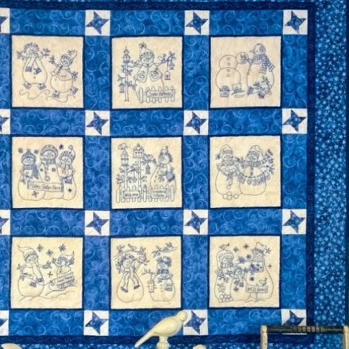 Snow Much Fun Hand Embroidery Quilt Pattern